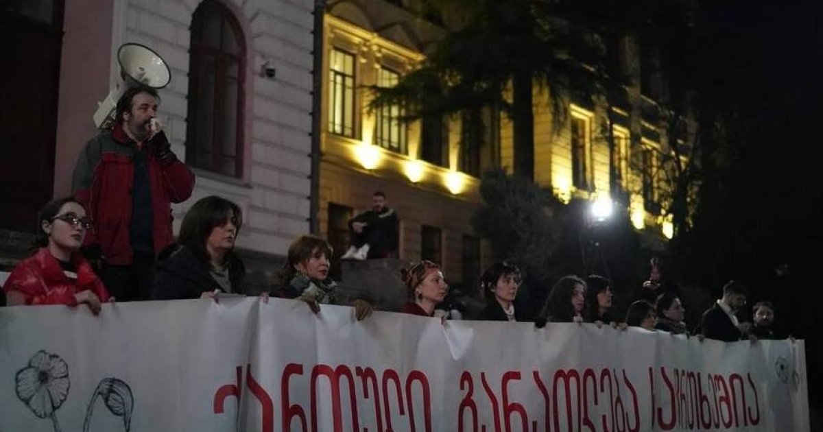 Watch: Large-scale protests took place in Georgia