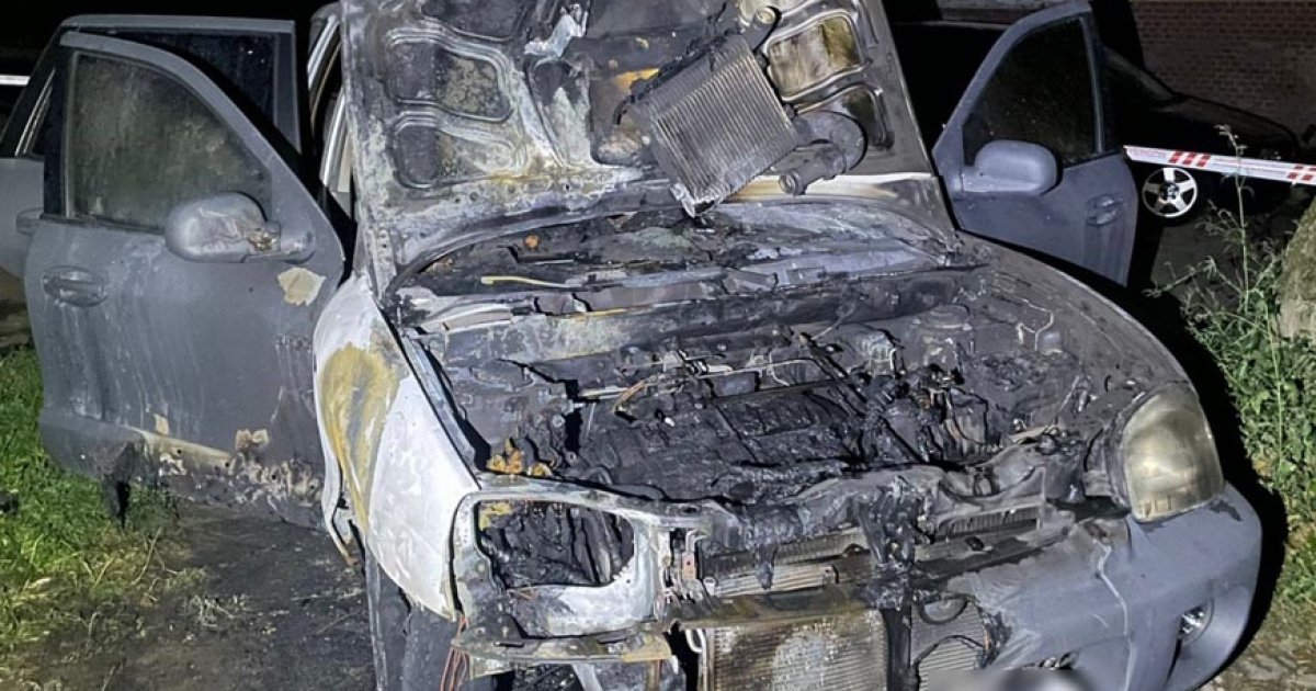 Military cars were burning. Two henchmen of the special services of the