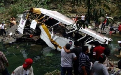 У Мексиці з мосту злетів автобус із футболістами