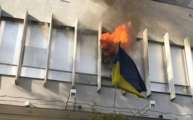 Пожар на "Интере": появилось видео поджога