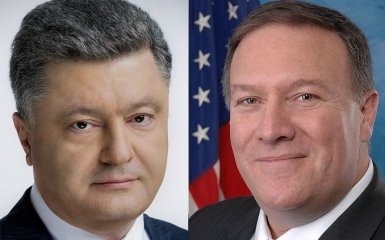 Стало известно, что обсуждали Порошенко и госсекретарь США Помпео