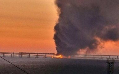 В РФ озвучили собственную версию пожара на Крымском мосту