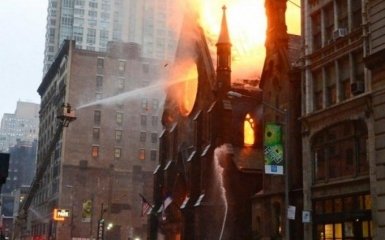 Пожар в православной церкви в Нью-Йорке: опубликованы фото и видео