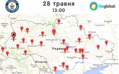 Порошенко призвал украинцев побить рекорд Гиннеса