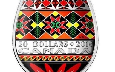 В Канаде выпустят монеты в форме украинской писанки