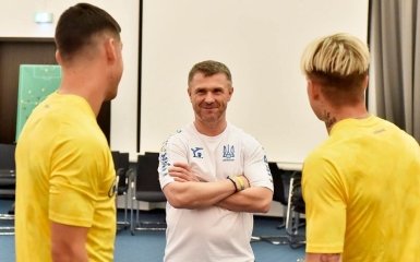Ребров провел первое занятие со сборной Украины в Германи — фото