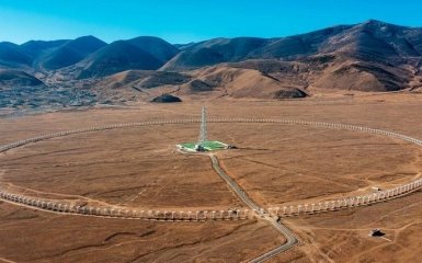 Китай почав пробну експлуатацію найбільшого у світі сонячного радіотелескопа