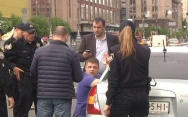 Найдено авто стрелявшего в центре Киева: появилось видео с места событий