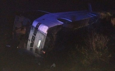 На Закарпатті перекинувся автобус з українськими самбістами