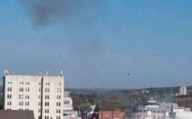 БПЛА атаковал административное здание в Курске в день города — видео