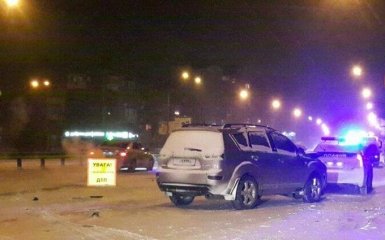 Очень пьяный водитель устроил ДТП в Киеве: опубликованы фото