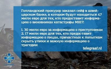 За інформацію про винуватців загибелі MH17 над Донбасом обіцяють величезні гроші