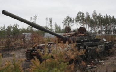 Знищений танк армії РФ