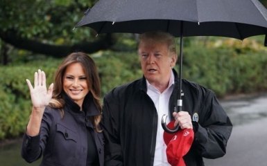 Трамп ледь не забув дружину, сідаючи у вертоліт - відео розсмішило мережу