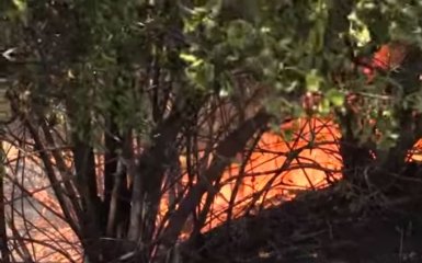 Донетчина в огне: появилось видео последствий обстрела боевиков ДНР