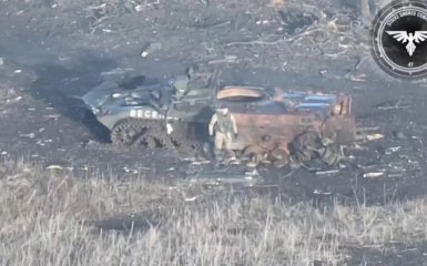 Знищена бронетехніка армії РФ