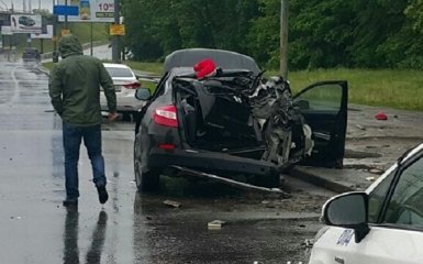 Машина Геращенко попала в жуткое ДТП и разбилась всмятку: опубликованы фото