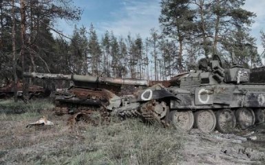 Знищені танки армії РФ