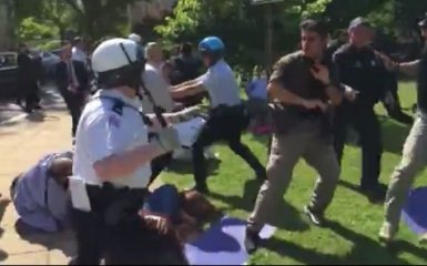 В США охрана Эрдогана побила протестующих, есть пострадавшие: появилось видео