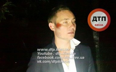 В Киеве произошло пьяное ДТП: появились фото и видео с водителем-скандалистом