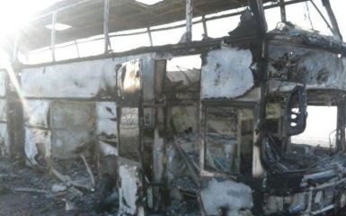 В Казахстане сгорел автобус с пассажирами, десятки жертв