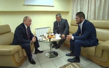 Так стрибнемо, що мало не здасться: Путін виправдав Нурмагомедова за бійку