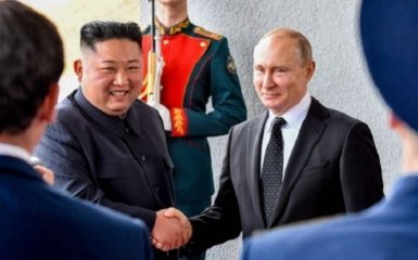 Путин встретился с Ким Чен Ином на космодроме
