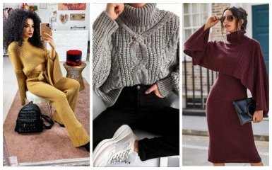 Модный трикотаж 2022 — какие свитера, кардиганы, вязаные платья в тренде