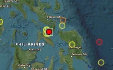 Біля берегів Філіппін стався сильний землетрус