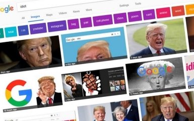 У Google пояснили, чому на запит "ідіот" пошуковик видає фото Трампа