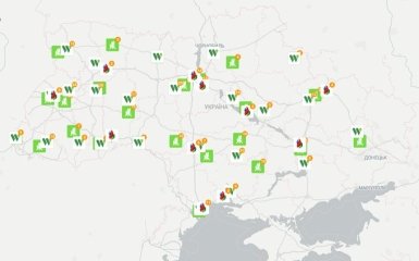 В Украине создали карту заправок с имеющимся топливом