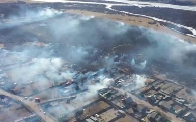 В Бурятии российское МЧС устроило масштабный пожар из-за сжигания сухой травы