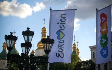 В Киеве установили логотип Евровидения: появились фото