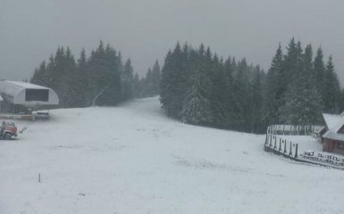 В Украину пришел первый снег: появились фото и видео
