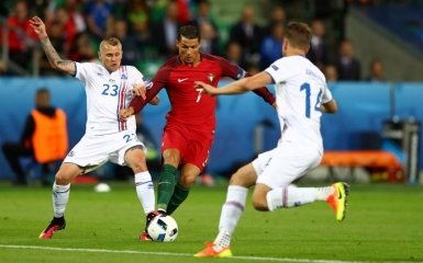 Исландия остановила Португалию с Роналду на Евро-2016: опубликовано видео