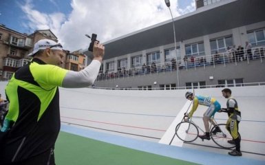 Відкритий після ремонту велотрек у Києві показали з висоти пташиного польоту: з'явилося відео