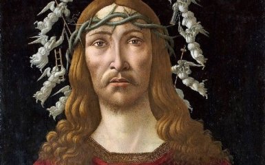 Під картиною Боттічеллі "Чоловік скорбот" виявили ескіз Мадонни з немовлям