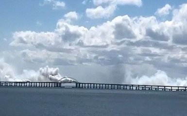 CNN показал июльскую атаку украинских дронов на Крымский мост — видео