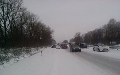 В масштабній аварії на Житомирщині зіткнулися 14 авто: опубліковано фото