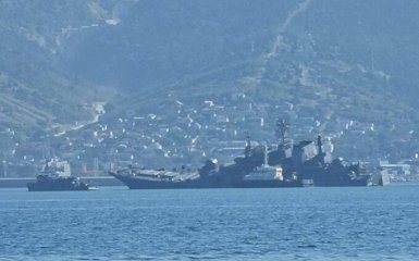 Морські дрони потопили великий російський десантний корабель у Новоросійську — відео
