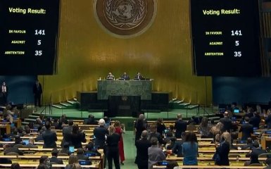 Генасамблея ООН проголосувала за резолюцію з вимогою до РФ припинити війну