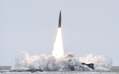 an Iskander missile