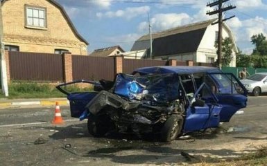 Опубликовано видео с места страшной аварии под Киевом