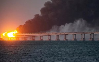 Повреждения Крымского моста