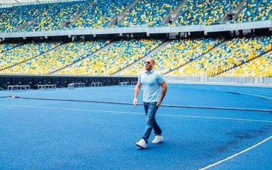 Відомий актор Джейсон Стетхем знявся у рекламі на НСК "Олімпійський"