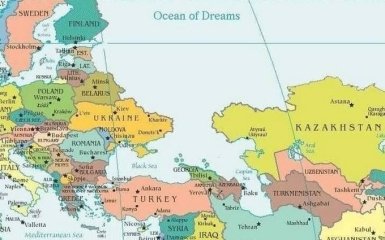 Карта мира без России набирает популярность в сети