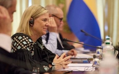 Прем’єрка Швеції Андерссон вказала на шлях завершення війни в Україні