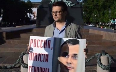 В Москве задержан режиссер, пикетировавший в поддержку Сенцова