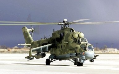 В Беларуси упал российский военный вертолет Ми-24