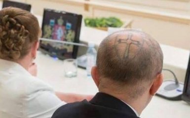 Депутат в Росії здивував татуюванням на голові: опубліковані фото